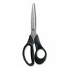 Tru Red Stainless Steel Scissors, 8" Long, 3.58" Cut Length, Assorted Straight Handles, 2PK TR55030